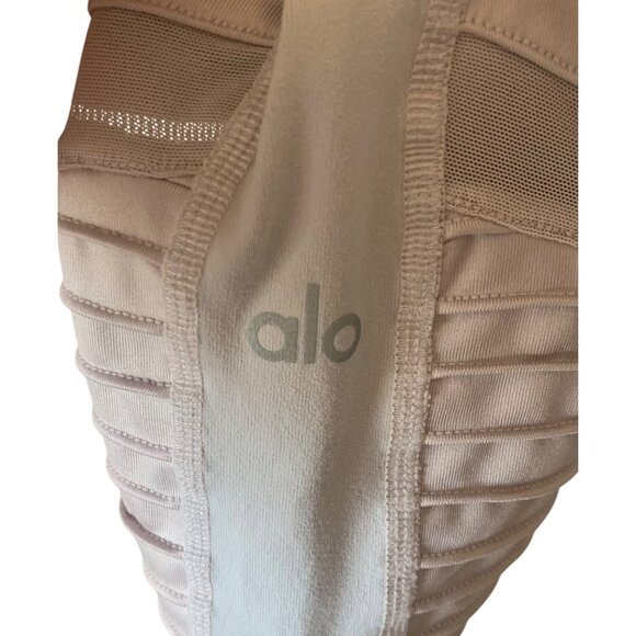 ALO YOGA Lavender Cloud High-Rise Waist Moto Style Women's Leggings Size Medium - Picture 7 of 7